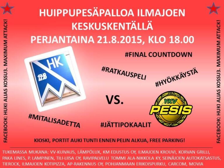 Koko kansan pesistapahtuma Ilmajoella!